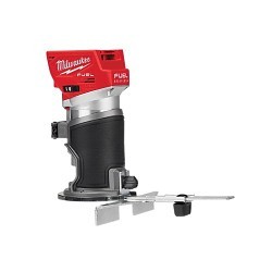 Milwaukee® M12™ M18 FUEL™ 2723-20 Cordless Compact Router, 10000 to 31000 rpm, 12 V, Lithium-Ion Battery, Round Base, For Use On Plunge Base and Offset Base Attachments