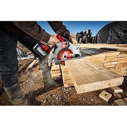Milwaukee® 2732-21HD Cordless Circular Saw, 7-1/4 in Blade, 5/8 in, 18 VDC, 2-1/2, 1-7/8 in Cutting Depth, Lithium-Ion Battery, Battery Included: Yes, Blade Side: Right