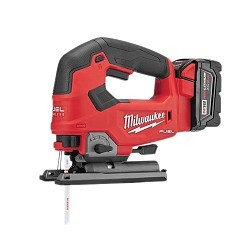 Milwaukee® M18™ FUEL™ 2737-21 Cordless Jig Saw Kit, 18 VDC, For Blade Shank: T-Shank, 9.13 in OAL, REDLITHIUM™ Battery