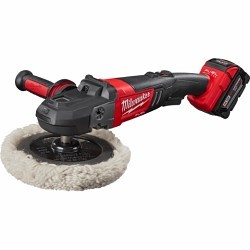 Milwaukee® 2738-22 Variable Speed Polisher Kit, 7 in Pad Dia, 18 V, Lithium-Ion Battery