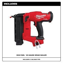 Milwaukee® 2746-20 Brad Nailer, 5/8 to 2-1/8 in Fastener, For Fastener Type: Brad, 110 Magazine, 11.9 in Overall Length, Cordless Power Source, Battery Included: No