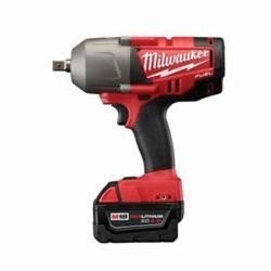 Milwaukee® 2762-22 M18™ FUEL™ High Torque Cordless Impact Wrench Kit With Pin Detent, 1/2 in Straight Drive, 1700/2300 bpm, 350 ft-lb (Mode 1), 600 ft-lb (Mode 2) Torque, 18 VDC, 8-3/4 in OAL