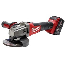 Milwaukee® 2781-21 Grinder, Bare Tool/Kit: Kit, 5 in Wheel Diameter, 5/8 in Arbor/Shank, 18 VDC, Lithium-Ion Battery, Batteries Included: 1, Sliding Switch Switch