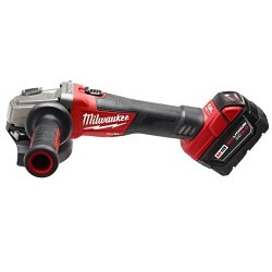 Milwaukee® 2781-21 Grinder, Bare Tool/Kit: Kit, 5 in Wheel Diameter, 5/8 in Arbor/Shank, 18 VDC, Lithium-Ion Battery, Batteries Included: 1, Sliding Switch Switch