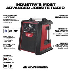 Milwaukee® 2792-20 Radio/Charger, 18 V, Lithium-Ion Battery