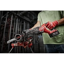 Milwaukee® 2821-22 Cordless Reciprocating Saw, 1-1/4 in Stroke, 0-3000 spm, 18 VDC, Battery Included: Yes, 18 in Overall Length