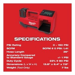 Milwaukee® M18™ 2848-20 Inflator