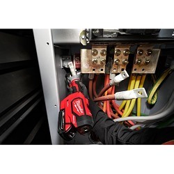 Milwaukee® 2877-22 Cordless Dieless Crimper, Crimping Capacity: 750 kcmil, 13000 lb Crimping Force, 18 V, Lithium-Ion Battery