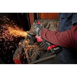 Milwaukee® 2880-22 Grinder, Bare Tool/Kit: Kit, 4-1/2 in, 5 in Wheel Diameter, 5/8 in Arbor/Shank, 18 VDC, Lithium-Ion Battery, Batteries Included: 2, Paddle Switch