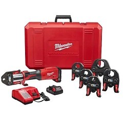 Milwaukee® 2922-22 Press Tool Kit, 1/4 to 7/8 in, 18 V, Lithium-Ion Battery