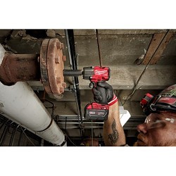 Milwaukee® 2962P-20 Cordless Impact Wrench, Square Drive, 1/2 in Drive, 650 lb-ft, 18 VDC, 6 in Overall Length