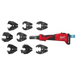 Milwaukee® 2978-OKIT Cordless Crimper Kit, Crimping Capacity: 750 MCM Copper, 1000 MCM Aluminum, 477 ACSR, 6 Ton Crimping Force, 18 V, Lithium-Ion Battery