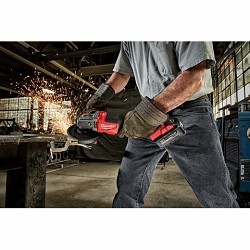 Milwaukee® 2980-22 Cordless Braking Grinder Kit, 4-1/2 to 5 in Wheel Dia, 5/8-11 in, 18 V, Lithium-Ion Battery, For Wheel Type: Type 27, Paddle Switch