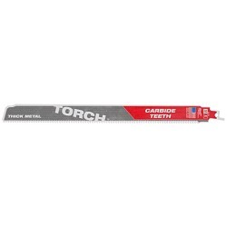 Milwaukee® 48-00-5501 Reciprocating Saw Blade, 6 in Length, 0.05 in Width, 7, Carbide Body