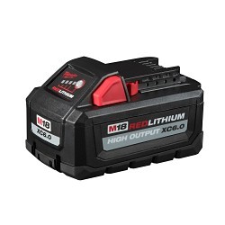 Milwaukee® 48-11-1862 Battery Pack, Lithium-Ion Chemical System, 18 V Nominal, 6 Ah Nominal