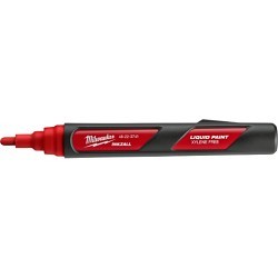 Milwaukee® 48-22-3741 Liquid Paint Marker, Bullet Tip Tip, Red