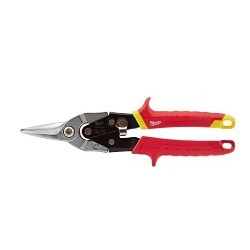 Milwaukee® 48-22-4533 Snip Set, Cutting Capacity: 18 ga Cold Rolled Steel, 22 ga Stainless Steel, 5 in Length of Cut, Left/Right/Straight, Steel Blade, Plastic Handle, Ergonomic Grip