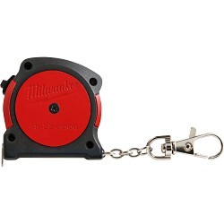 Milwaukee® 48-22-5506C Tape Measure, 6 ft Blade Length, 13 mm Blade Width, Steel Blade, Graduations: 1/16 in Top, 1 mm Bottom