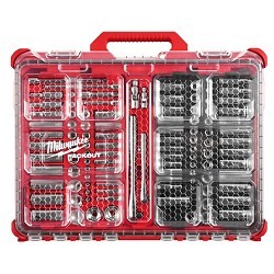 Milwaukee® 48-22-9486 Ratchet and Socket Set, Yes, Metric/SAE, 1/4, 3/8 in Drive, 106 Piece, IP65