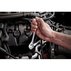 Milwaukee® 48-22-9486 Ratchet and Socket Set, Yes, Metric/SAE, 1/4, 3/8 in Drive, 106 Piece, IP65