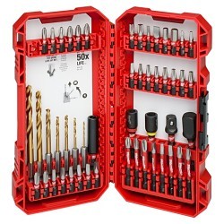 Milwaukee® 48-32-4013 Drill and Drive Set, 50 Piece, 1/4 Hex Shank in, Steel