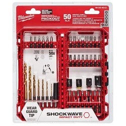 Milwaukee® 48-32-4013 Drill and Drive Set, 50 Piece, 1/4 Hex Shank in, Steel