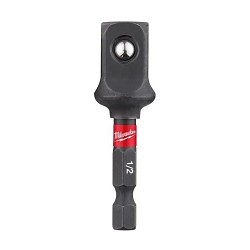 Milwaukee® 48-32-5731 Impact Socket Adapter, Yes, SAE, Hex Drive, 1/4 in Male Drive, 3/8 in Female Drive, Square Adapter, ASME, Steel