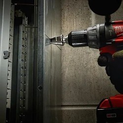 Milwaukee® 48-89-9205 Step Drill Bit, 1/4 in Diameter Minimum Hole, 1-3/8 in Diameter Maximum Hole, 10 Steps, 3/8 in Shank