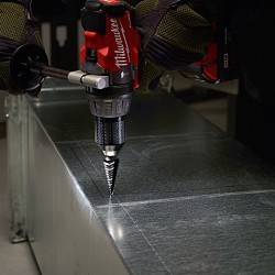 Milwaukee® 48-89-9205 Step Drill Bit, 1/4 in Diameter Minimum Hole, 1-3/8 in Diameter Maximum Hole, 10 Steps, 3/8 in Shank
