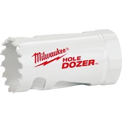 Milwaukee® 49-56-0047 Hole Saw, 1-1/16 in Dia, 1-5/8 in Cutting Depth, Applicable Materials: Thick/thin metals, aluminum, drywall, plastics, wood, wood with nails