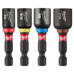 Milwaukee® 49-66-4562 Nutdriver Set, 4 Piece, 1-7/8 in Overall Length