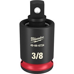 Milwaukee® 49-66-6727 Socket Universal Joint, Dual Hole, Yes Impact Rated, Metric, Impact Drive, 1/2 in Male Drive, 1/2 in Female Drive, Specifications Met: ASME Specified, Chromium-Molybdenum Steel