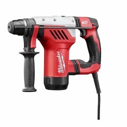 Milwaukee® 5268-21 Rotary Hammer Kit, Specifications: 1-1/8 in Chuck Capacity, SDS-plus Chuck Size, 8 ft Cord Length, Keyless Chuck Design, Corded, Drop Motor Handle Type, 110 V, 1500 rpm, 8 A, Metal/Plastic