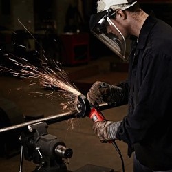 Milwaukee® 6140-30 Small Angle Grinder, 4-1/2 in Wheel Diameter, 5/8 in Arbor/Shank, 120 VAC, For Wheel Type: Type 27, Black/Red, Paddle Switch
