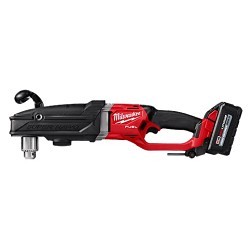 Milwaukee® MIL2809-22 Right Angle Drill Kit, 1/2 in Chuck, All Metal Keyed Chuck, 18 V