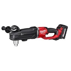 Milwaukee® MIL2809-22 Right Angle Drill Kit, 1/2 in Chuck, All Metal Keyed Chuck, 18 V