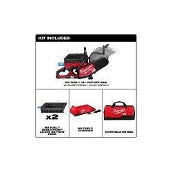 Milwaukee® MXF314-2XC Cut-Off Saw, Tool/Kit: Kit, 14 in Blade, Cutting Capacity: 5 in