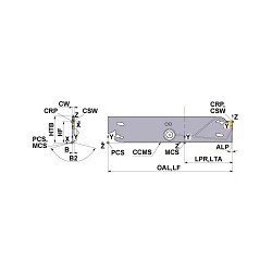 Mitsubishi Materials USA 10586433 Turning Tool Holder, Neutral Cutting