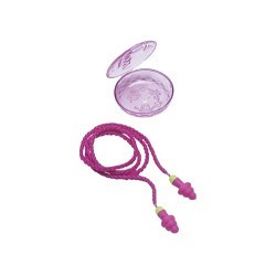 Moldex® 507-6420 Ear Plug, 27 dB Noise Reduction Rating, Specifications Met: ANSI S3.19-1974, Disposable/Reusable: Reusable, Universal, Purple Plug, Purple Cord