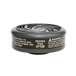 Moldex® L7100 Organic Vapor Cartridge, Series: 7000, For Use With: Moldex 7000/9000 Series Respirators, N95, 95 % Filter Efficiency, Bayonet, Black, Resists: Organic Vapors