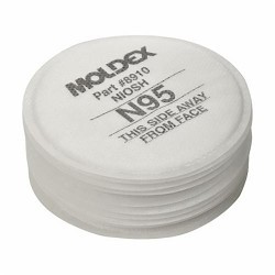 Moldex® L8910 Particulate Pre-Filter, Series: 7000, 7800 and 9000, For Use With: Moldex® 7000, 7800 and 9000 Series Respirators, N95, 95 % Filter Efficiency, Thread, White, Resists: Particulate