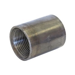Beck® 0320200025 FIG 336 Standard Tapped Straight Pipe Coupling, Carbon Steel, 3/8 in Nominal, SCH 40/STD, FNPT End Style, Black Oxide, Domestic