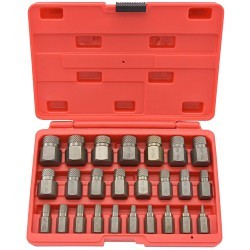 NEIKO® N04204A Screw and Bolt Extractor Set, 25 Piece, Chrome Molybdenum Steel