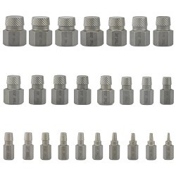 NEIKO® N04204A Screw and Bolt Extractor Set, 25 Piece, Chrome Molybdenum Steel