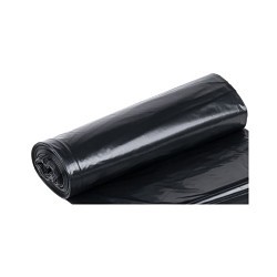 Trash Can Liner, 55 in Length, 44 in Width, LDPE, Black