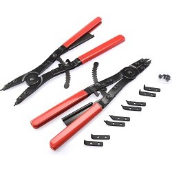 Neiko 02130A Snap Ring Plier Set, External Plier, Internal Plier Pliers Type, 2 Piece, 16 in Overall Length