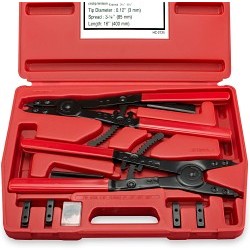 Neiko 02130A Snap Ring Plier Set, External Plier, Internal Plier Pliers Type, 2 Piece, 16 in Overall Length