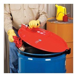 New PIG® DRM659-YW Drum Lid, For Use With: 55 gal Drums, Steel, Yellow