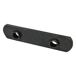 Special Nut, SAE, 5/16-18 in, Carbon Steel, Black Zinc Plated, Material Grade: C1010