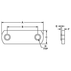 Special Nut, SAE, 5/16-18 in, Carbon Steel, Black Zinc Plated, Material Grade: C1010